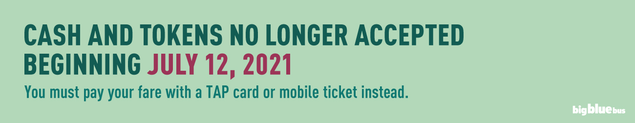 Cash & Token No Longer Accepted Cash & Token No Longer Accepted