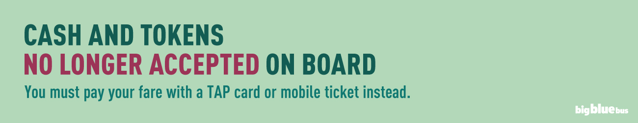 Cash & Tokens No Longer Accepted_Banner Cash & Tokens No Longer Accepted_Banner