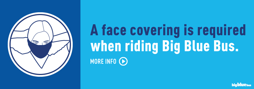 Face Coverings Required on Big Blue Bus 