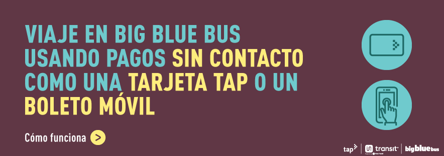 Viaje en Big Blue Bus usando pagos sin contacto