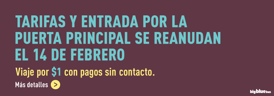 Tarifas y entrada por la puerta principal se reanudan el 14 de febrero