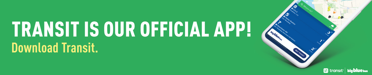 Transit is our official app! Transit is our official app!